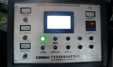 PLC Control Non Woven Box Bag Making Machine For Handle Reusable Bag